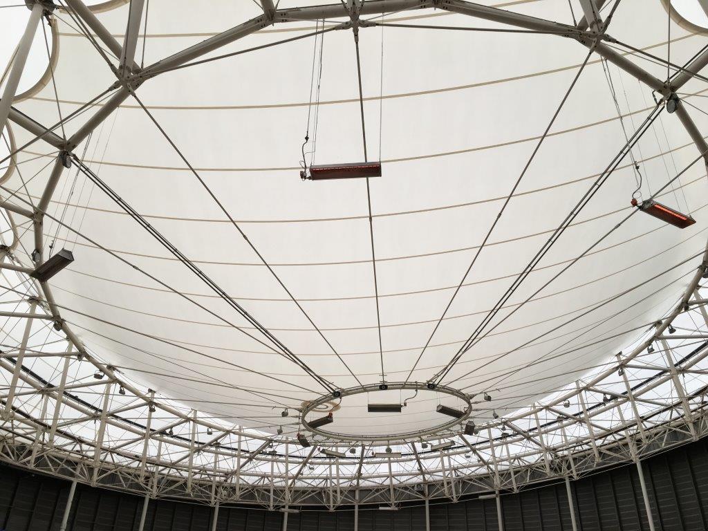 The World Cycling Centre is fitted with a new roof